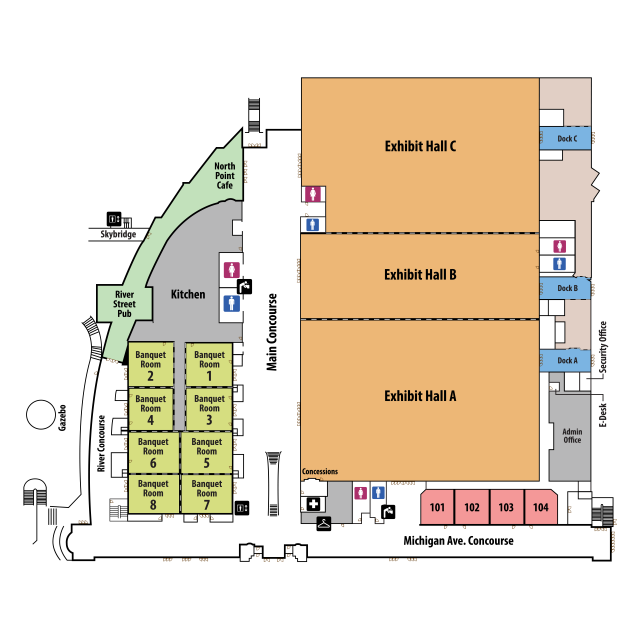 Lansing Center Floor 1