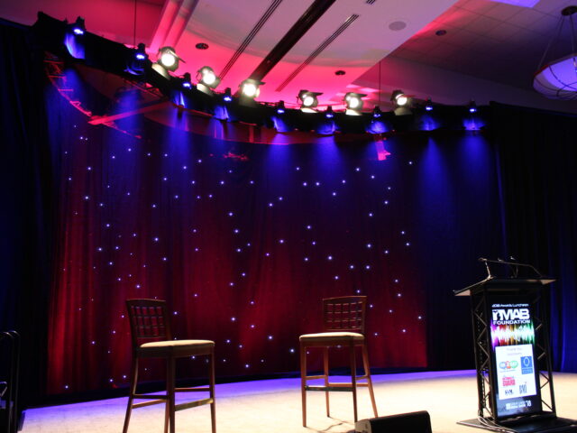 2017 Broadcast Excellence Awards Podium