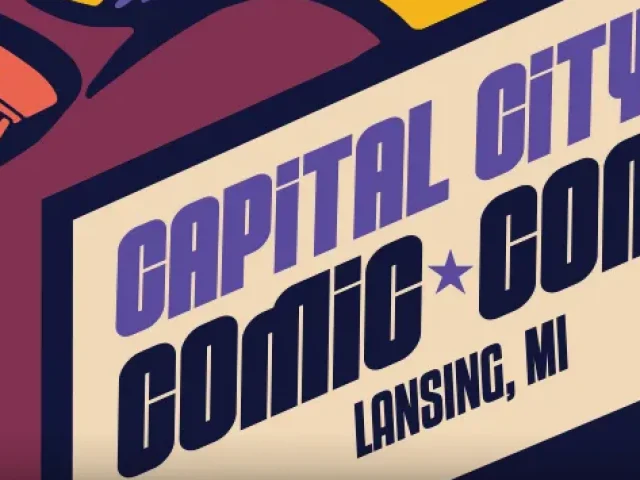 Capital City Comic Con Lansing MI. Logo.