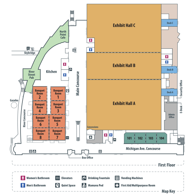 Lansing Center Floor 1